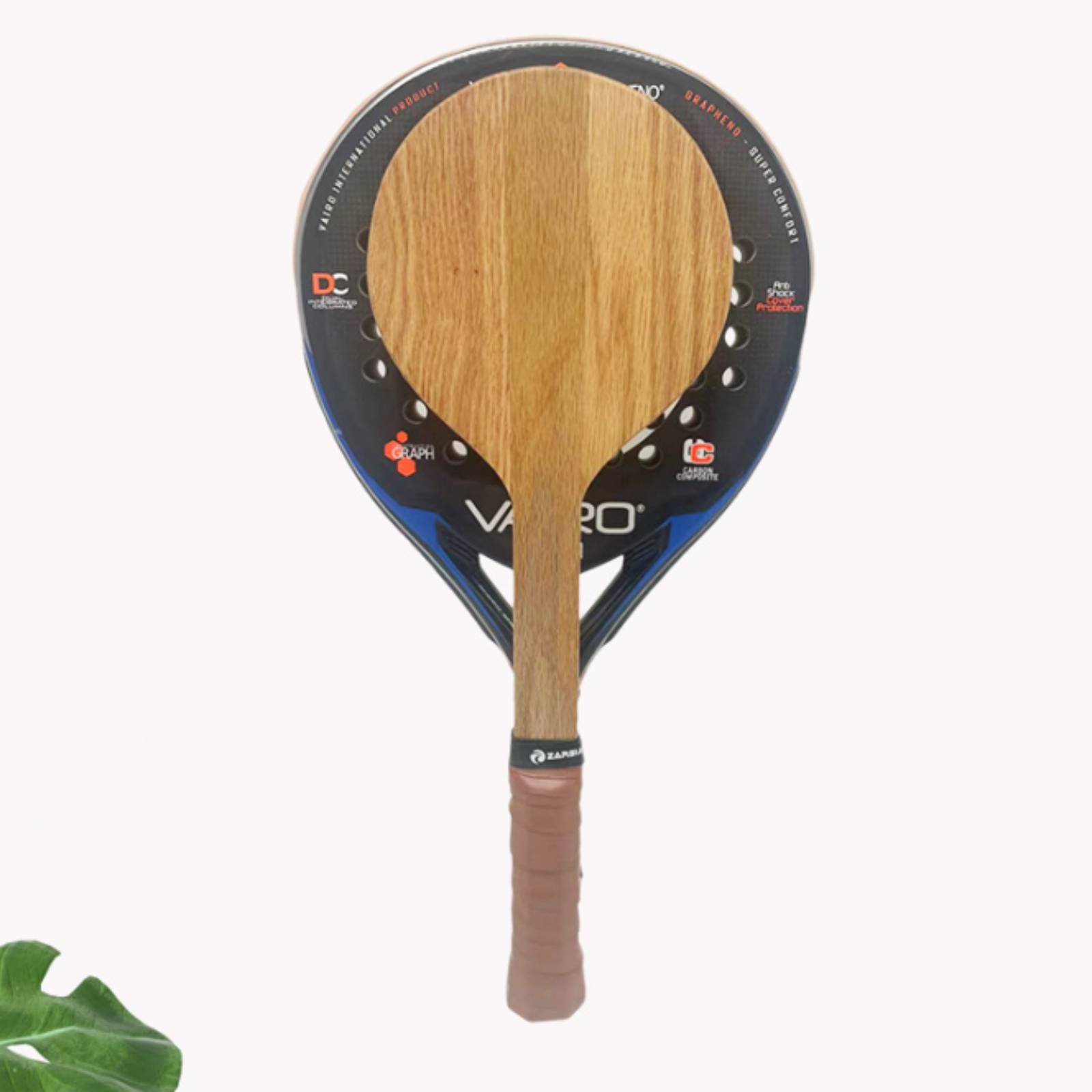Sports Grip - Racchetta da beach tennis in legno